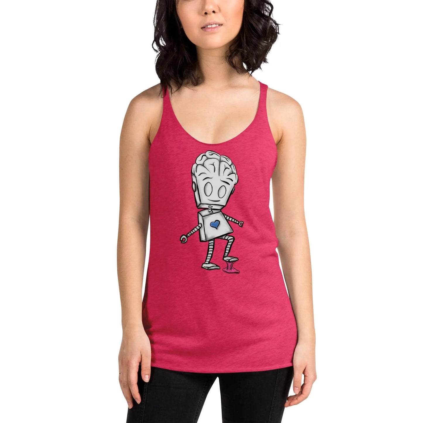 "Adorable Robot" Racerback Tank Top (Balance of Heart & Mind Version) - Dan Pearce Ceramics