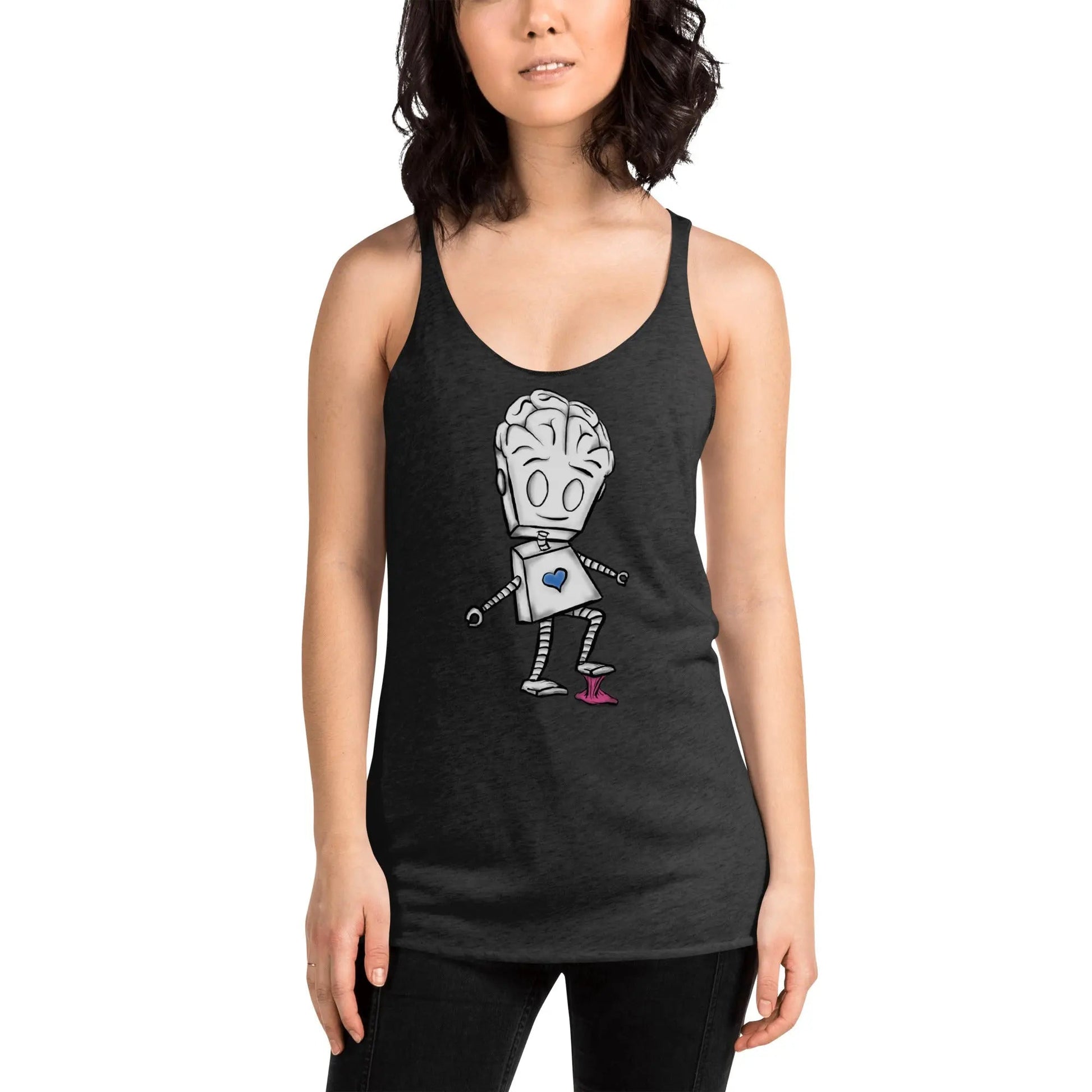 "Adorable Robot" Racerback Tank Top (Balance of Heart & Mind Version) - Dan Pearce Ceramics