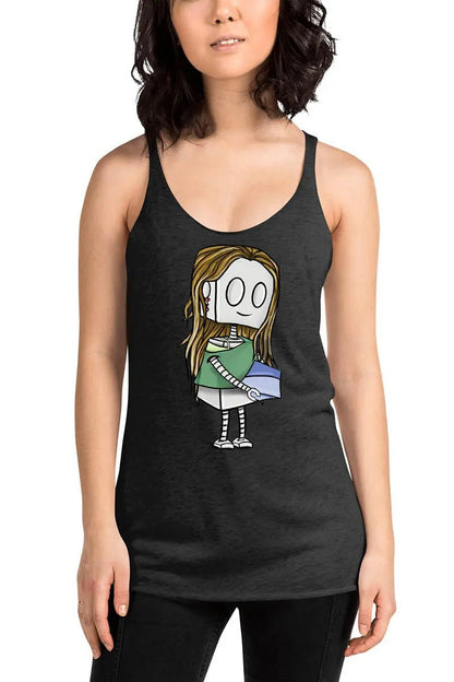 "Adorable Robot" Racerback Tank Top (Pottery Lover) - Dan Pearce Ceramics