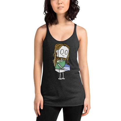 "Adorable Robot" Racerback Tank Top (Pottery Lover) - Dan Pearce Ceramics