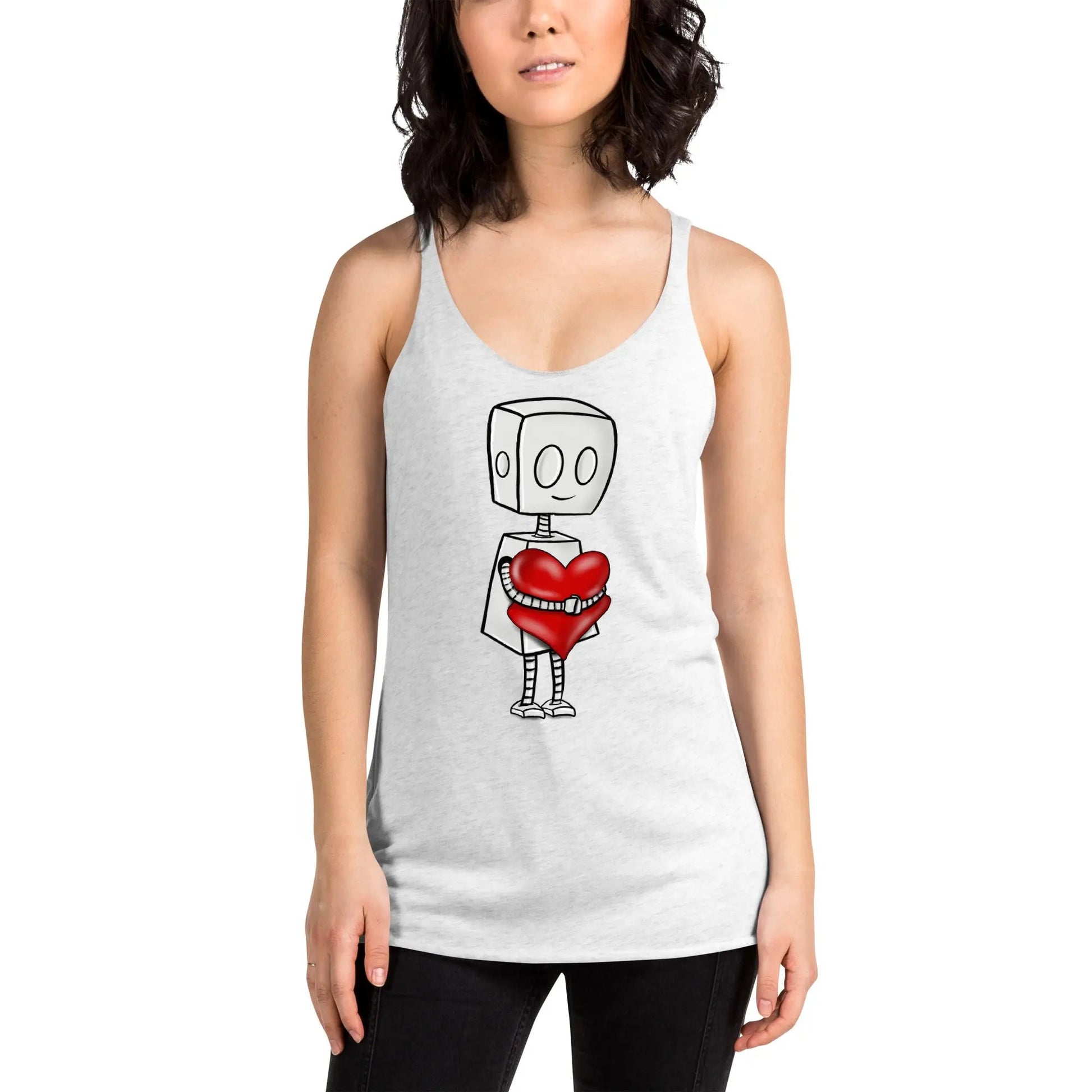 "Adorable Robot" Racerback Tank Top (Tender Heart Version) - Dan Pearce Ceramics