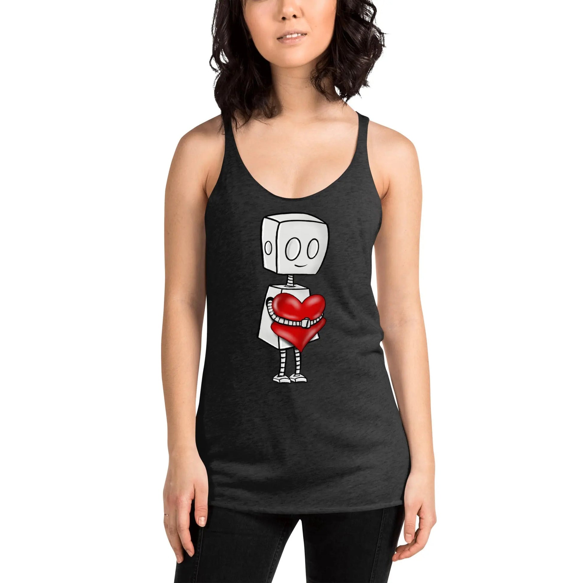 "Adorable Robot" Racerback Tank Top (Tender Heart Version) - Dan Pearce Ceramics