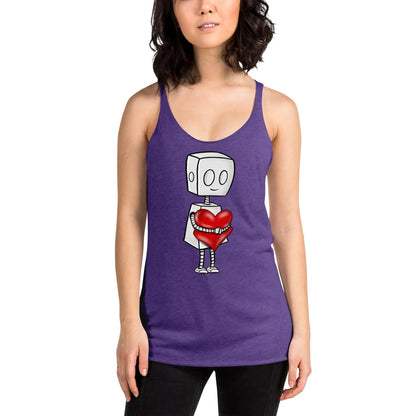 "Adorable Robot" Racerback Tank Top (Tender Heart Version) - Dan Pearce Ceramics