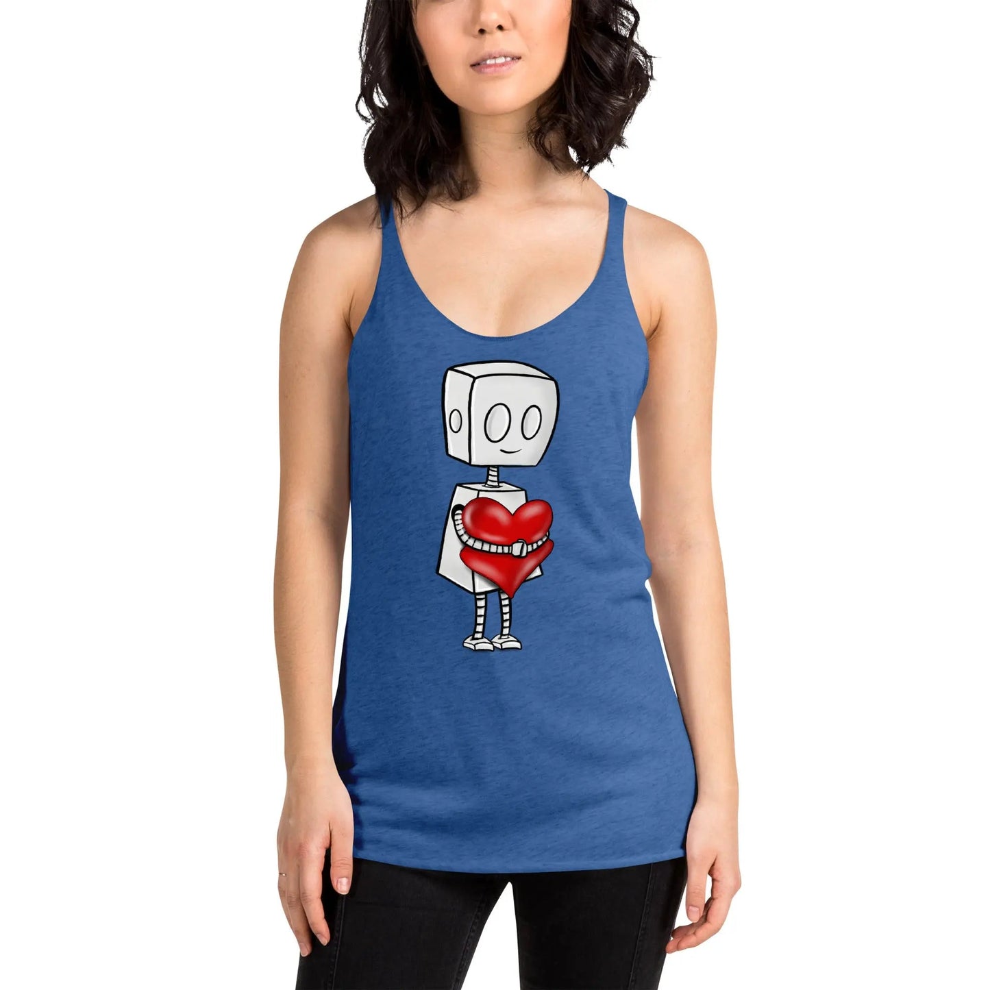 "Adorable Robot" Racerback Tank Top (Tender Heart Version) - Dan Pearce Ceramics