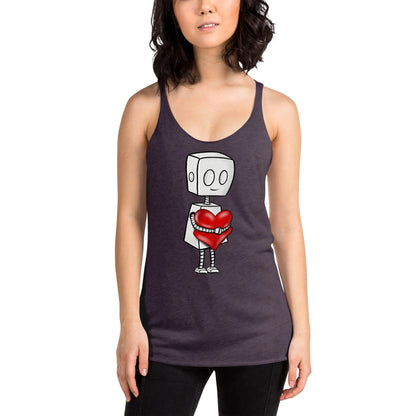 "Adorable Robot" Racerback Tank Top (Tender Heart Version) - Dan Pearce Ceramics