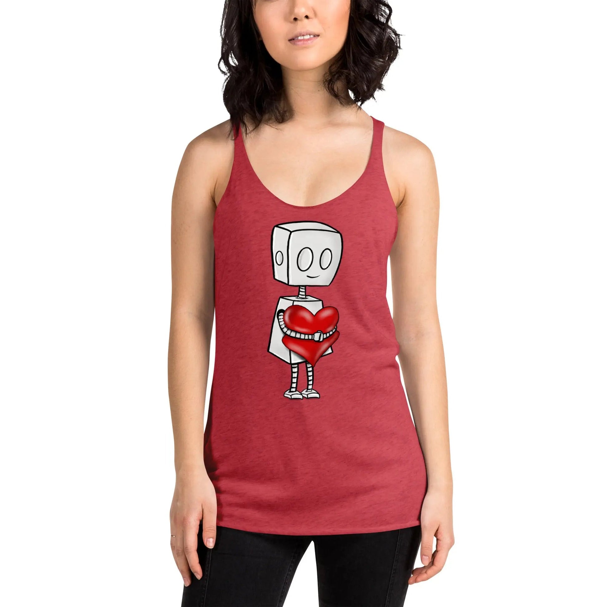 "Adorable Robot" Racerback Tank Top (Tender Heart Version) - Dan Pearce Ceramics