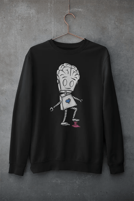 "Adorable Robot" Unisex Crewneck Sweatshirt (Balance of Heart & Mind Version) - Dan Pearce Ceramics