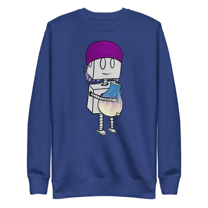 "Adorable Robot" Unisex Crewneck Sweatshirt (Beanie & Pottery Version) - Dan Pearce Ceramics