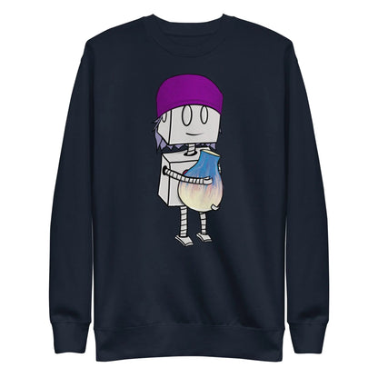 "Adorable Robot" Unisex Crewneck Sweatshirt (Beanie & Pottery Version) - Dan Pearce Ceramics