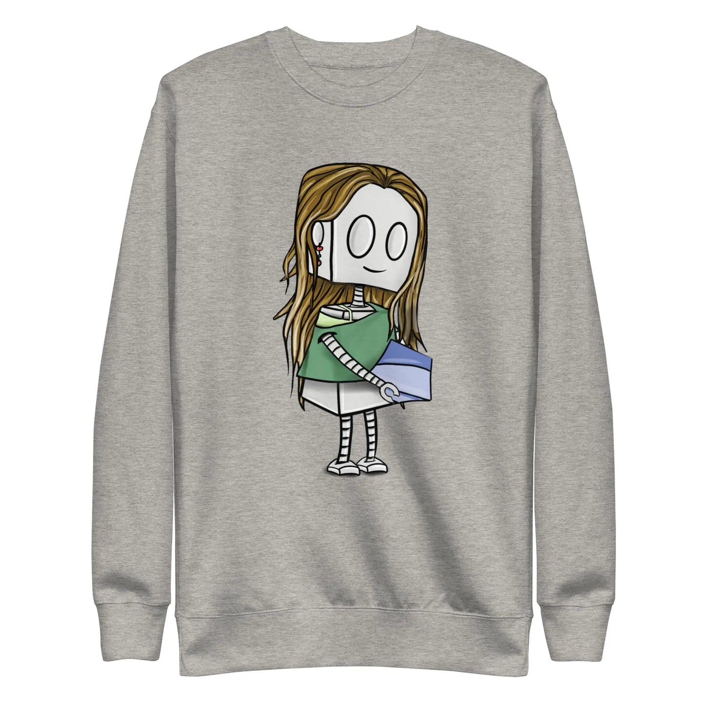 "Adorable Robot" Unisex Crewneck Sweatshirt (Pottery Lover) - Dan Pearce Ceramics