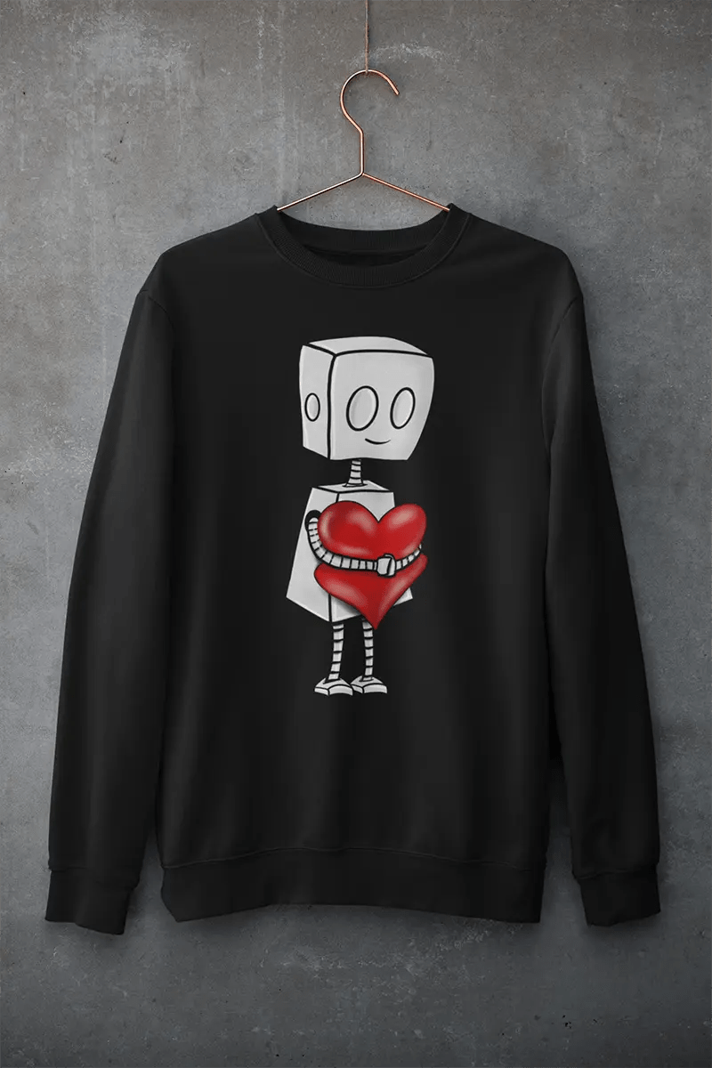 "Adorable Robot" Unisex Crewneck Sweatshirt (Tender Heart Version) - Dan Pearce Ceramics