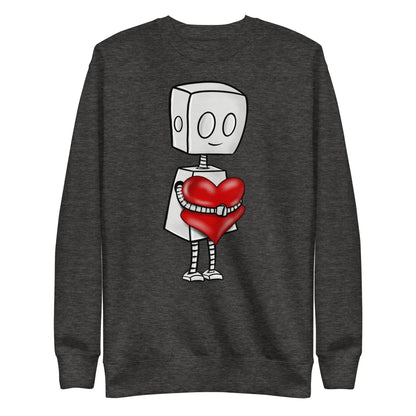 "Adorable Robot" Unisex Crewneck Sweatshirt (Tender Heart Version) - Dan Pearce Ceramics