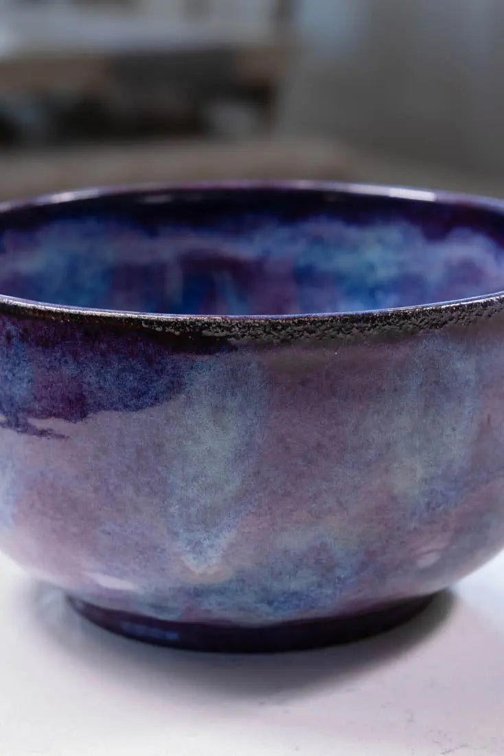 Bowl #11 Large Stoneware "Northern Lights" Serving Bowl (Big Bowl Series) - Dan Pearce Ceramics