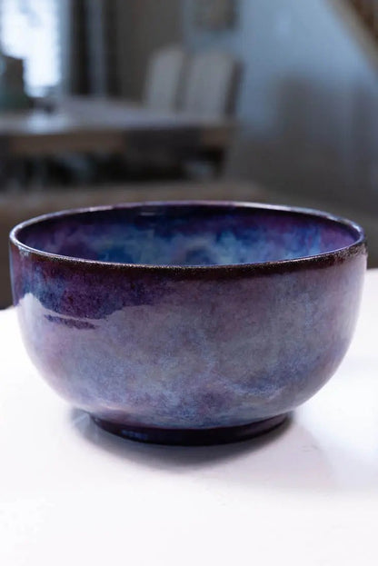 Bowl #11 Large Stoneware "Northern Lights" Serving Bowl (Big Bowl Series) - Dan Pearce Ceramics