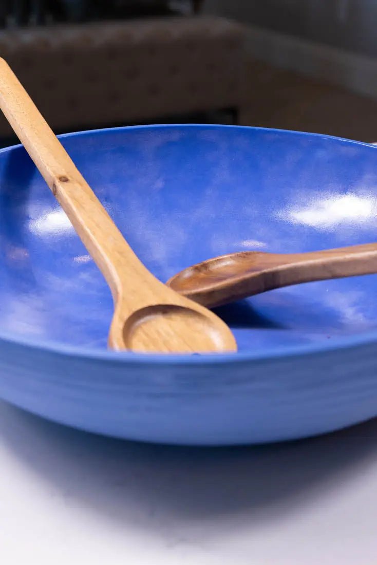 Bowl #17 XXL Upsala Blue Porcelain Textured Bowl (Big Bowl Series) - Dan Pearce Ceramics