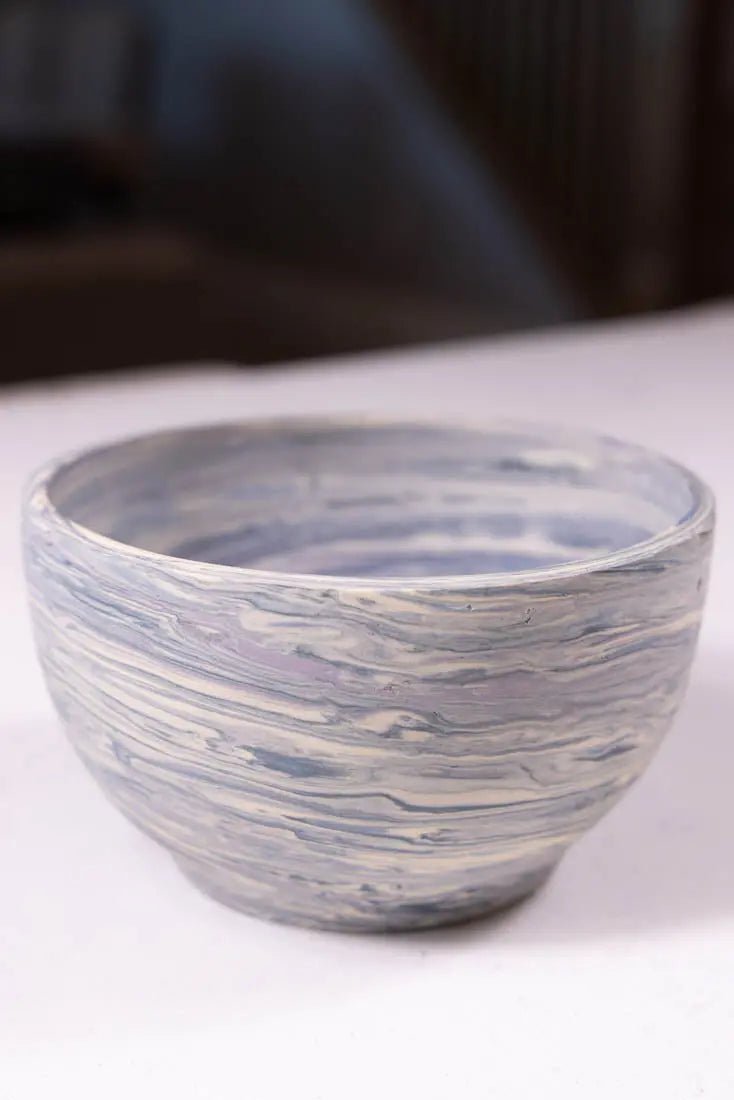 Bowl #29 Medium - Small Stoneware Neriage Marbled Decorative Bowl (Big Bowl Series) - Dan Pearce Ceramics