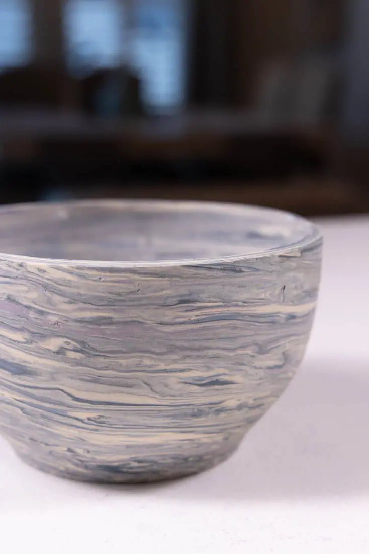 Bowl #29 Medium - Small Stoneware Neriage Marbled Decorative Bowl (Big Bowl Series) - Dan Pearce Ceramics