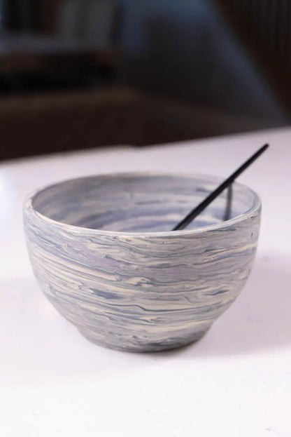 Bowl #29 Medium - Small Stoneware Neriage Marbled Decorative Bowl (Big Bowl Series) - Dan Pearce Ceramics