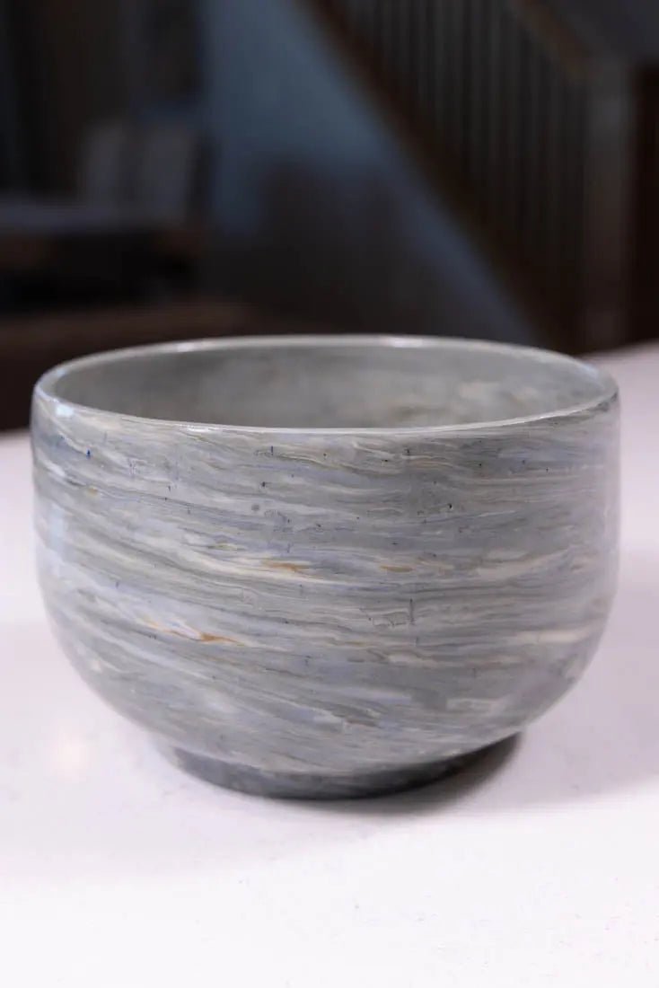 Bowl #30 Medium Stoneware Neriage Marbled Decorative Bowl (Big Bowl Series) - Dan Pearce Ceramics