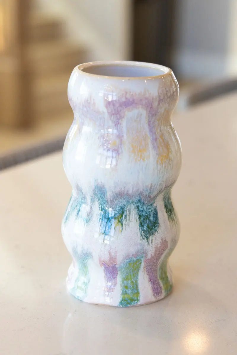 Contemporary Color Splash Bubble Vase - Dan Pearce Ceramics