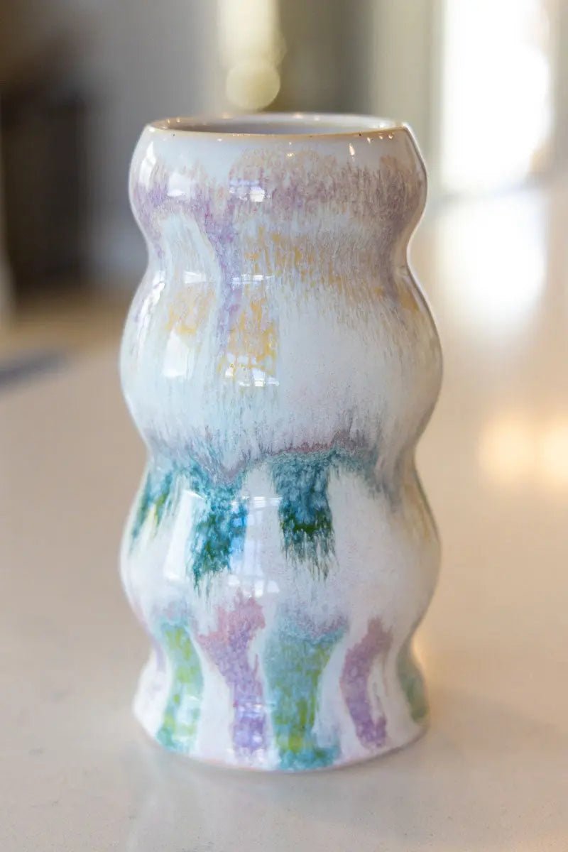 Contemporary Color Splash Bubble Vase - Dan Pearce Ceramics