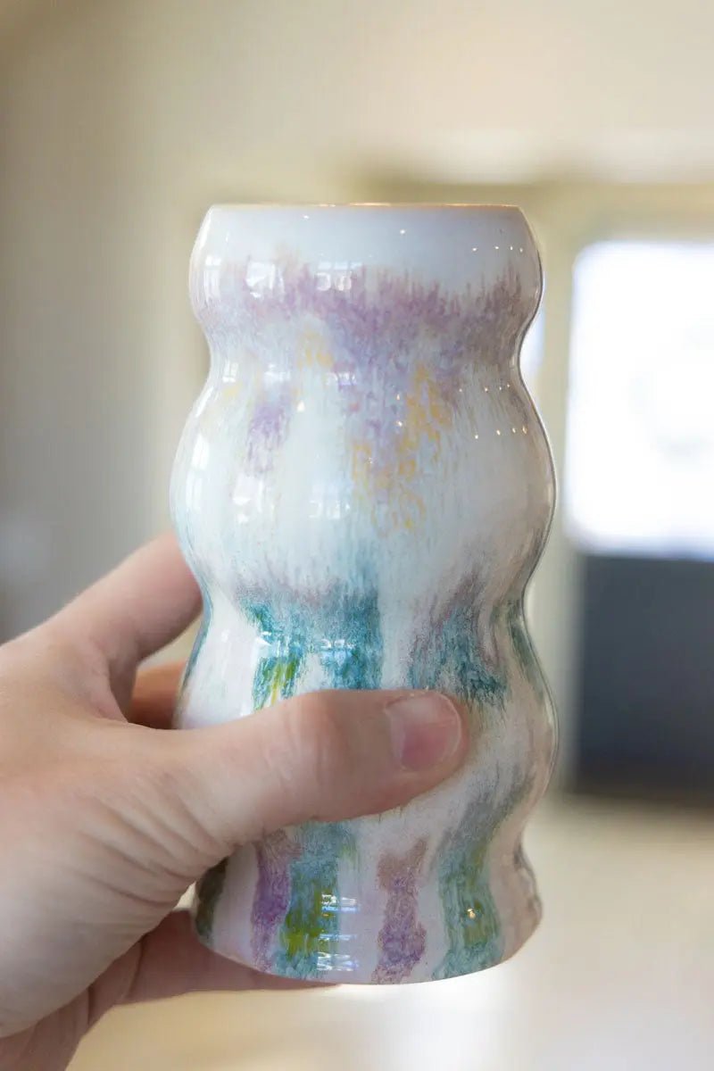 Contemporary Color Splash Bubble Vase - Dan Pearce Ceramics