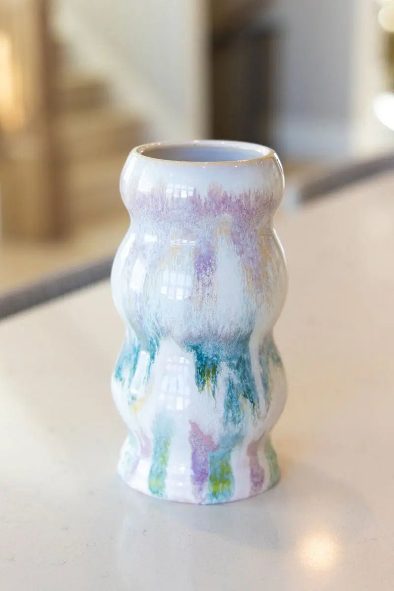 Contemporary Color Splash Bubble Vase - Dan Pearce Ceramics