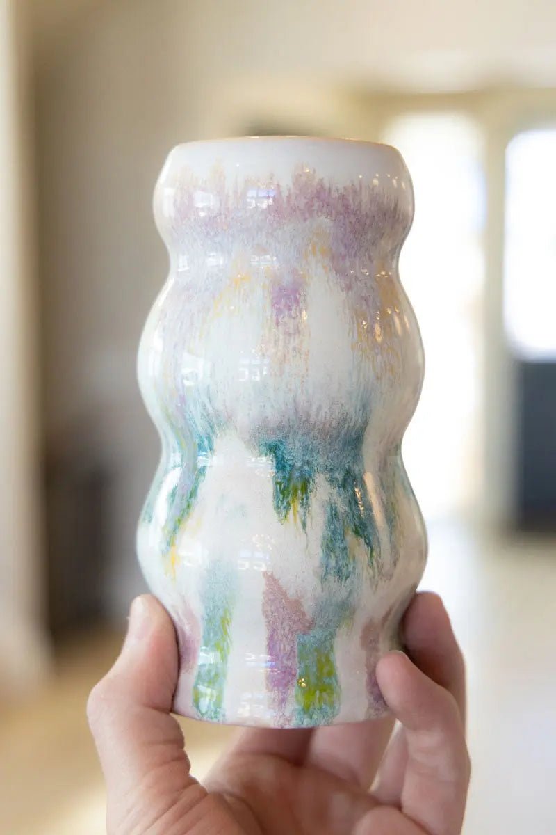 Contemporary Color Splash Bubble Vase - Dan Pearce Ceramics