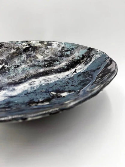 Eight - Clay Marbled XL Slant Serving Dish - Dan Pearce Ceramics