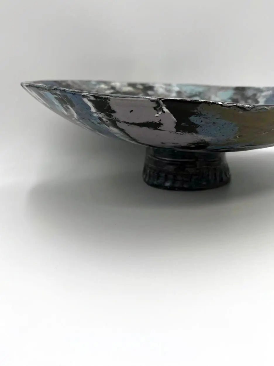 Eight - Clay Marbled XL Slant Serving Dish - Dan Pearce Ceramics