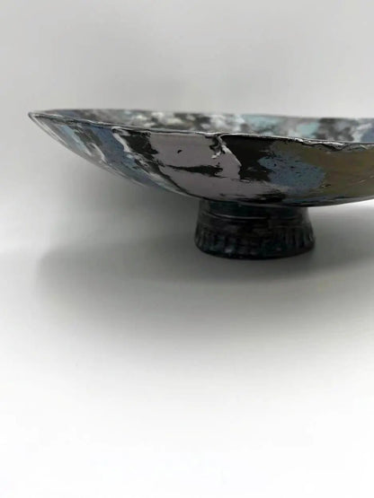 Eight - Clay Marbled XL Slant Serving Dish - Dan Pearce Ceramics