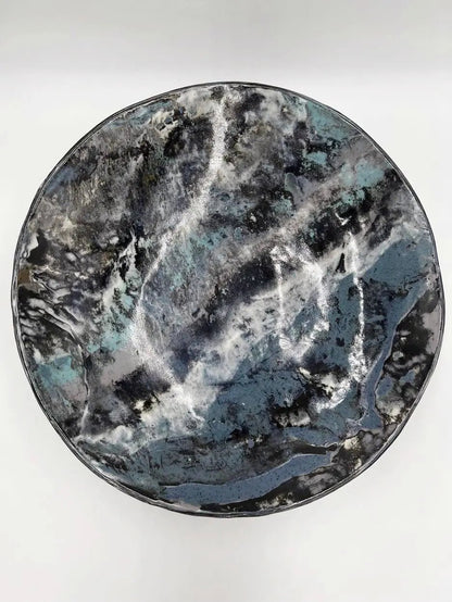 Eight - Clay Marbled XL Slant Serving Dish - Dan Pearce Ceramics