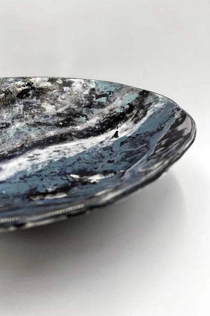 Eight - Clay Marbled XL Slant Serving Dish - Dan Pearce Ceramics