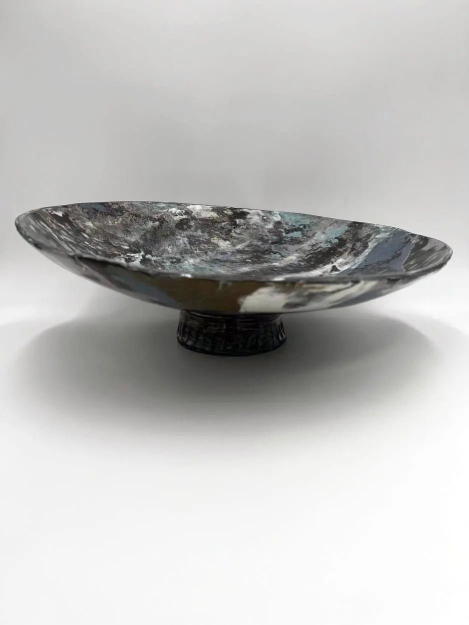 Eight - Clay Marbled XL Slant Serving Dish - Dan Pearce Ceramics