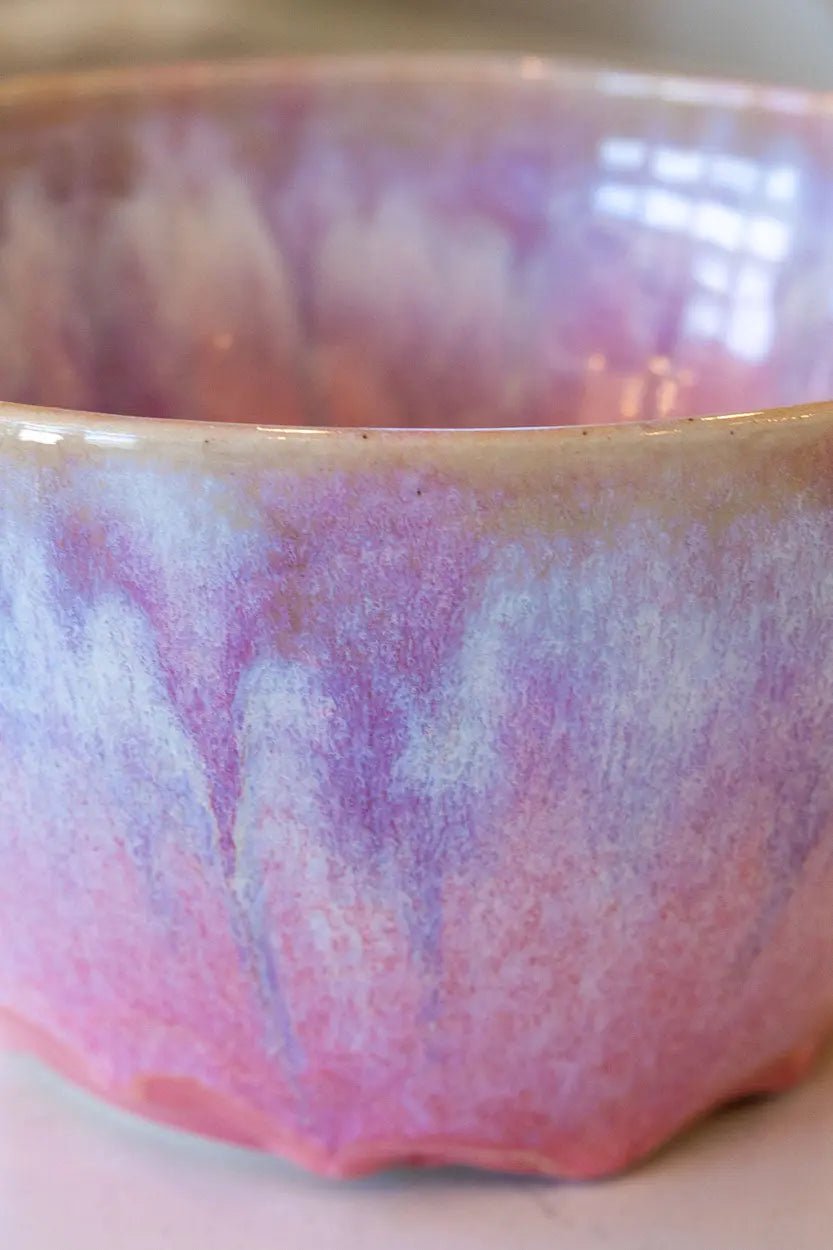 Large Decorative Bowl: Pinks, Whites, Purples, and Blues - Dan Pearce Ceramics