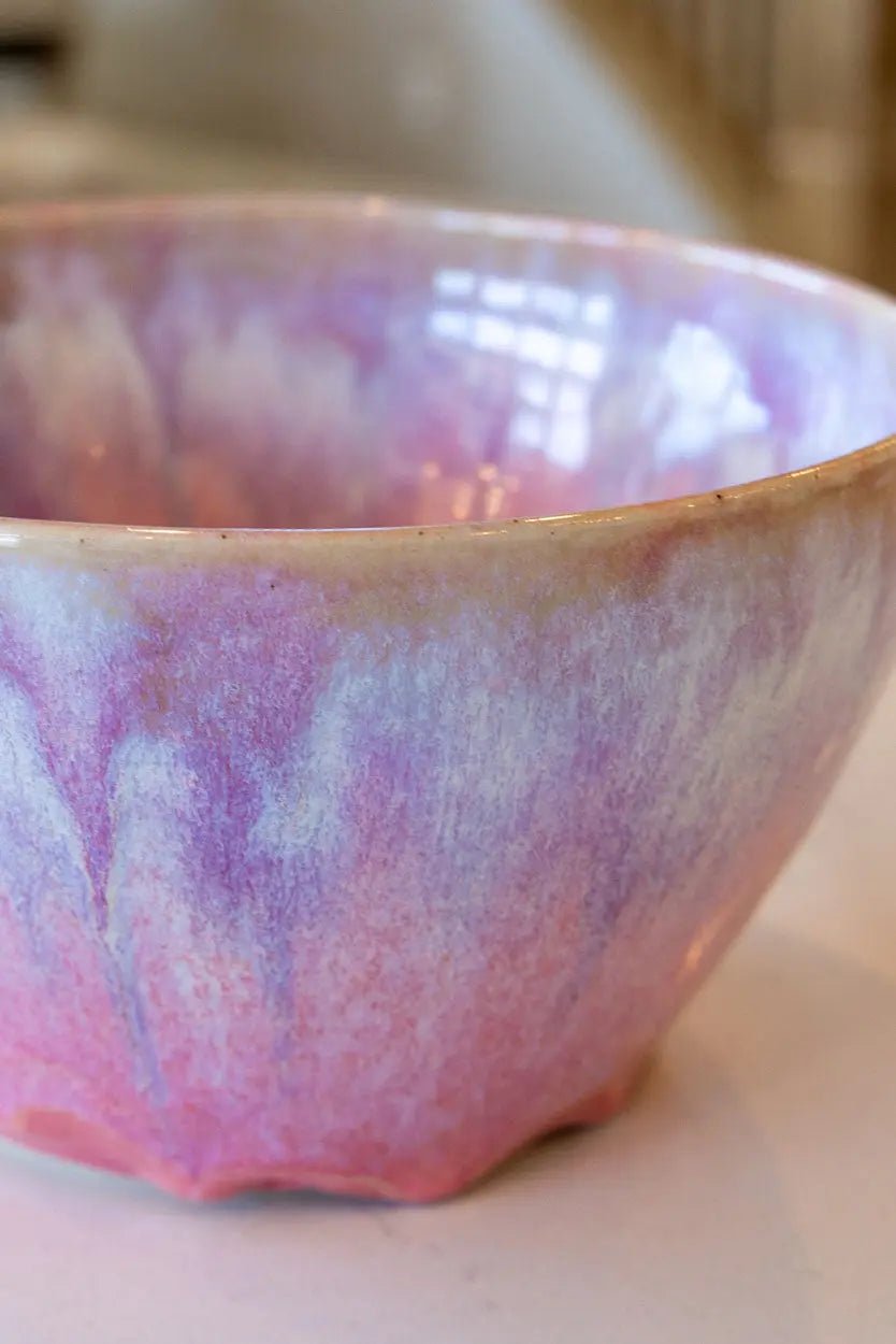 Large Decorative Bowl: Pinks, Whites, Purples, and Blues - Dan Pearce Ceramics