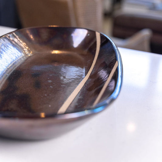 Large Stoneware All - Purpose Decorative Dish (Metallics) - Dan Pearce Ceramics