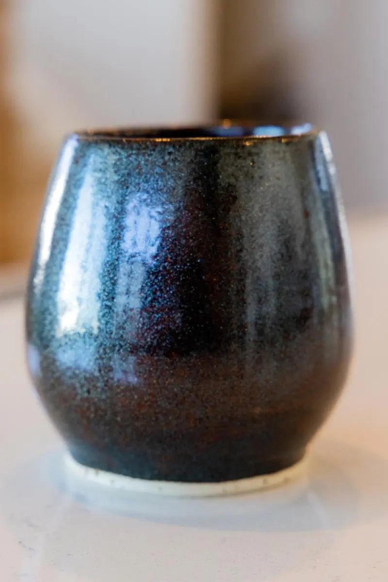 Medium Sparkly Stoneware Decorative Pot - Dan Pearce Ceramics