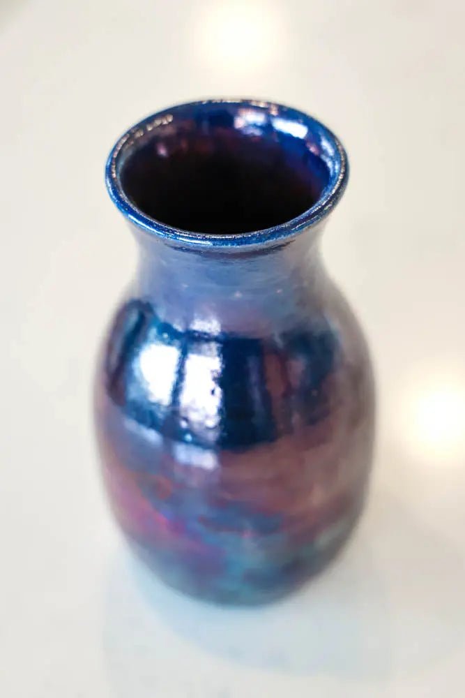 Pot #113 of 162 - Raku - Fired Pot/Bud Vase - Dan Pearce Ceramics