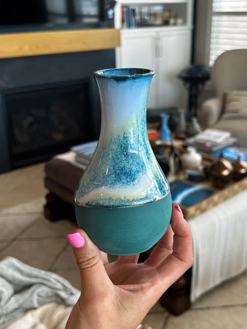 Pot #13 of 162 - Colored Porcelain Vase - Dan Pearce Ceramics