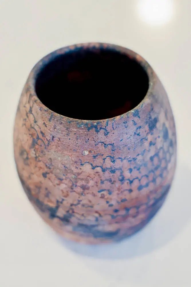 Pot #159 of 162 - Raku - Fired Pot - Dan Pearce Ceramics