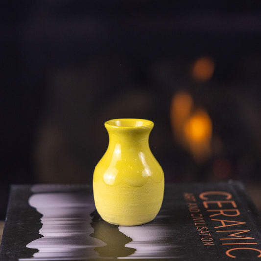 Pot #270 - X - Small Decorative Colored Porcelain Bud Vase - Dan Pearce Ceramics
