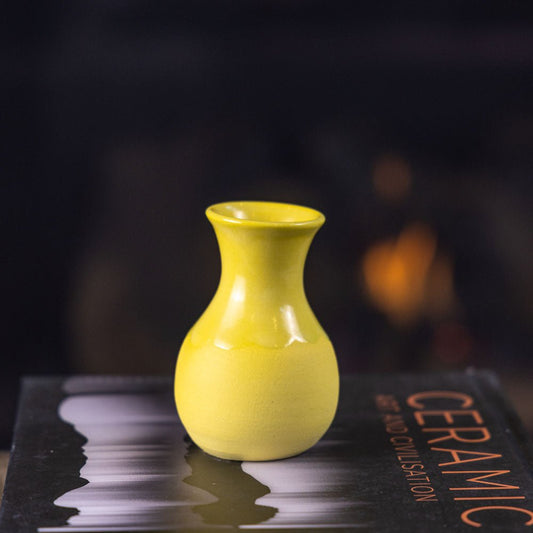 Pot #279 - Small Decorative Colored Porcelain Bud Vase - Dan Pearce Ceramics