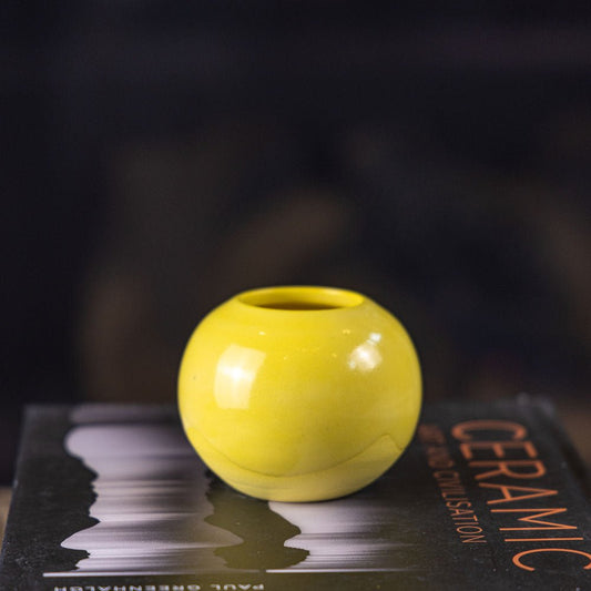 Pot #285 - Small Decorative Colored Porcelain Pot - Dan Pearce Ceramics
