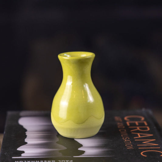 Pot #289 - Small Decorative Colored Porcelain Bud Vase - Dan Pearce Ceramics