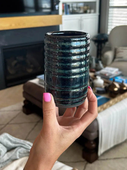 Pot #29 of 162 - Black Stoneware Vase - Dan Pearce Ceramics