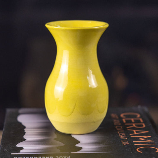 Pot #292 - Medium Decorative Colored Porcelain Bud Vase - Dan Pearce Ceramics
