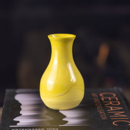 Pot #300 - Small Decorative Colored Porcelain Bud Vase - Dan Pearce Ceramics