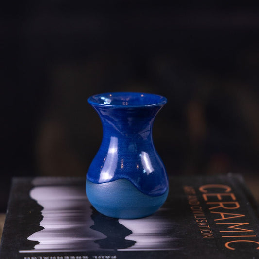 Pot #303 - Small Decorative Colored Porcelain Bud Vase - Dan Pearce Ceramics