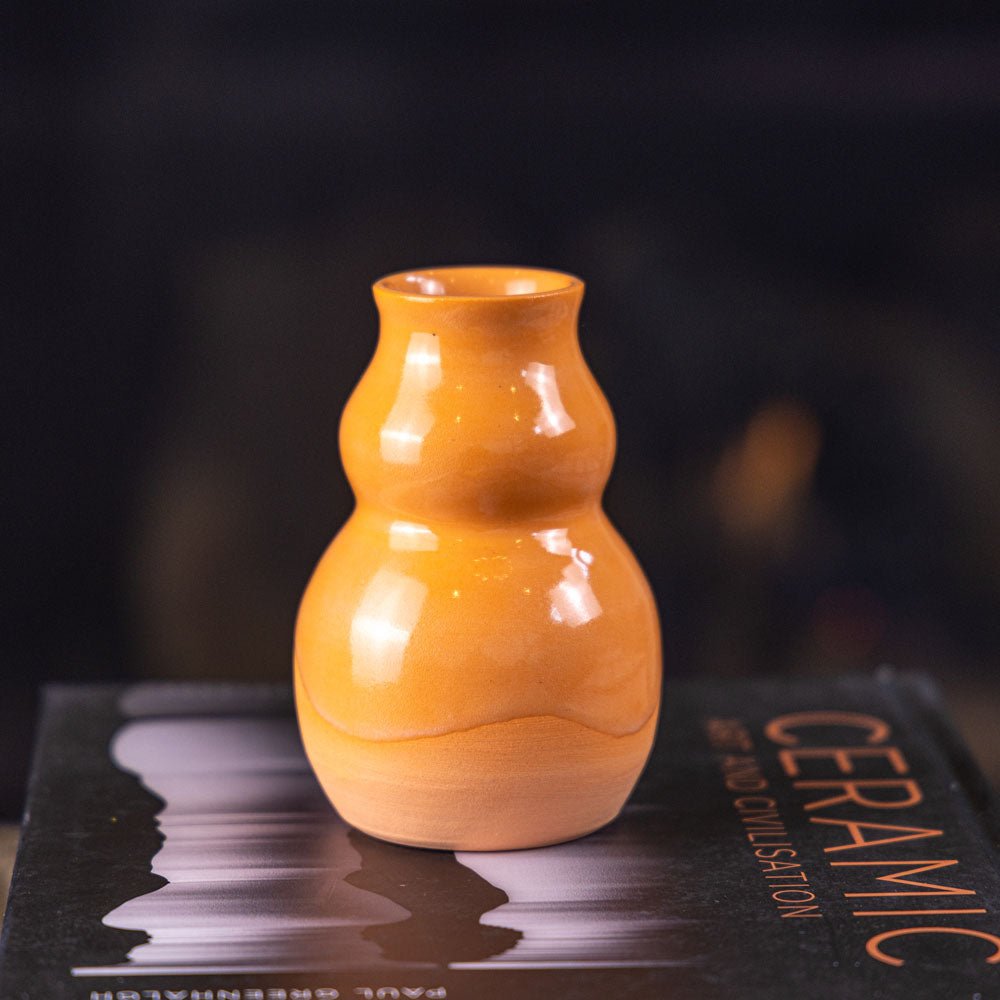 Pot #304 - Medium - Small Decorative Colored Porcelain Bud Vase - Dan Pearce Ceramics